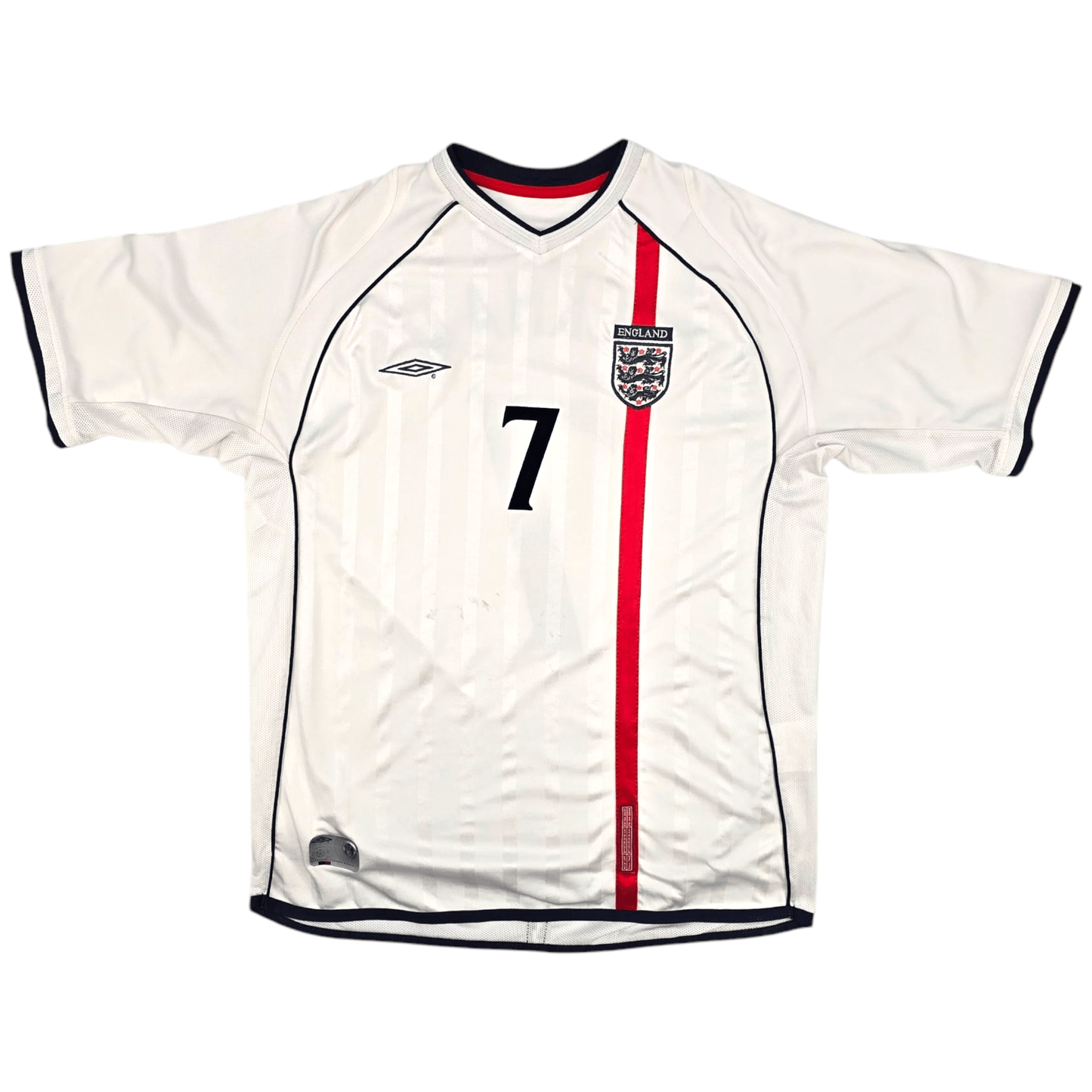 2001/03 England Home Football Shirt (XL) Umbro #7 Beckham