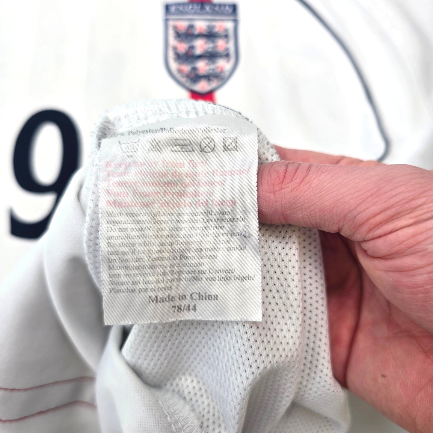 2001/03 England Home Football Shirt (XL) Umbro #9 Fowler