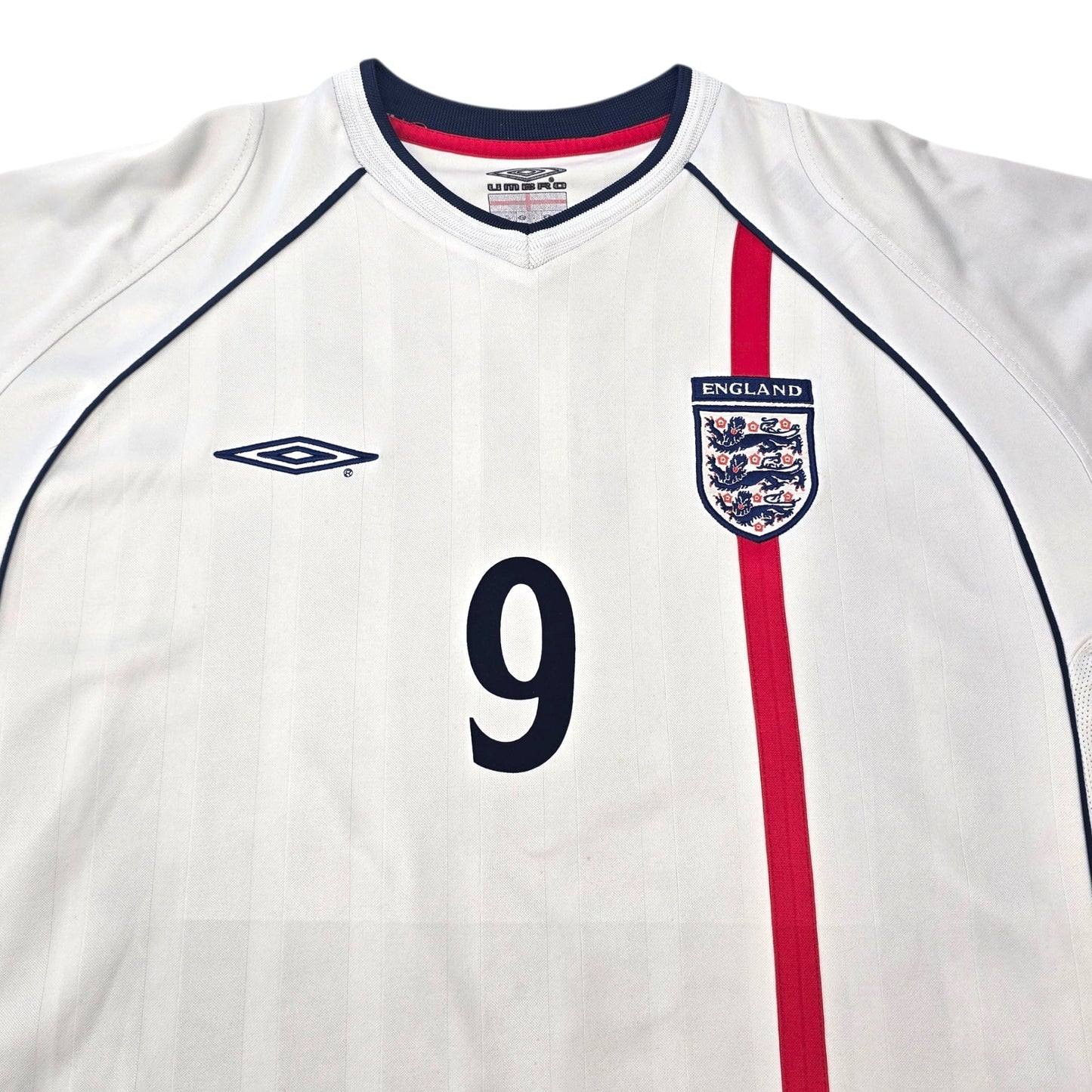2001/03 England Home Football Shirt (XL) Umbro #9 Fowler
