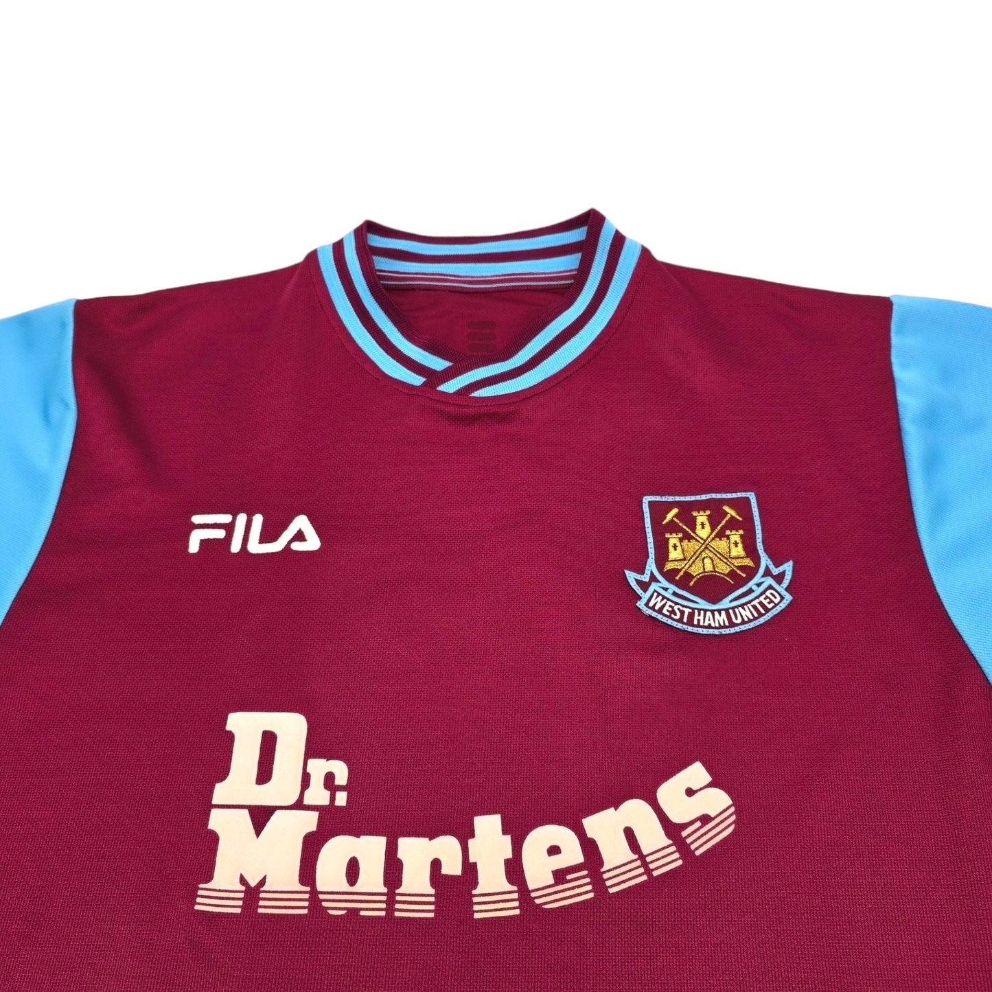 2001/03 West Ham United Home Football Shirt (M) Fila #10 Di Canio