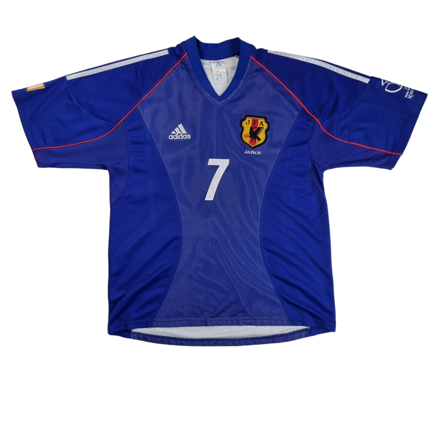 2002 Japan Home Football Shirt (L) Adidas #7 Nakata