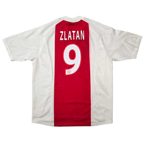 2002/03 Ajax Home Football Shirt (L) Adidas #9 Zlatan
