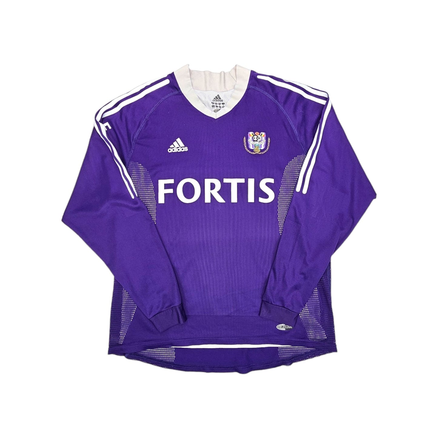 2002/03 Anderlecht Home Football Shirt (XL) Adidas #31 Lovre (Match Worn)