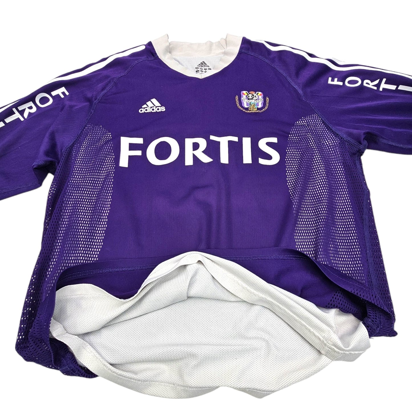 2002/03 Anderlecht Home Football Shirt (XL) Adidas #31 Lovre (Match Worn)