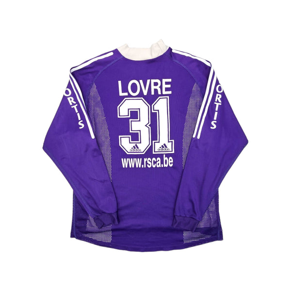 2002/03 Anderlecht Home Football Shirt (XL) Adidas #31 Lovre (Match Worn)