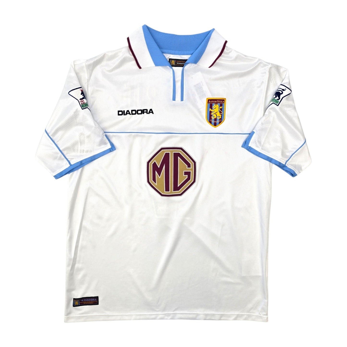 2002/03 Aston Villa Away Football Shirt (M) Diadora #17 Hendrie