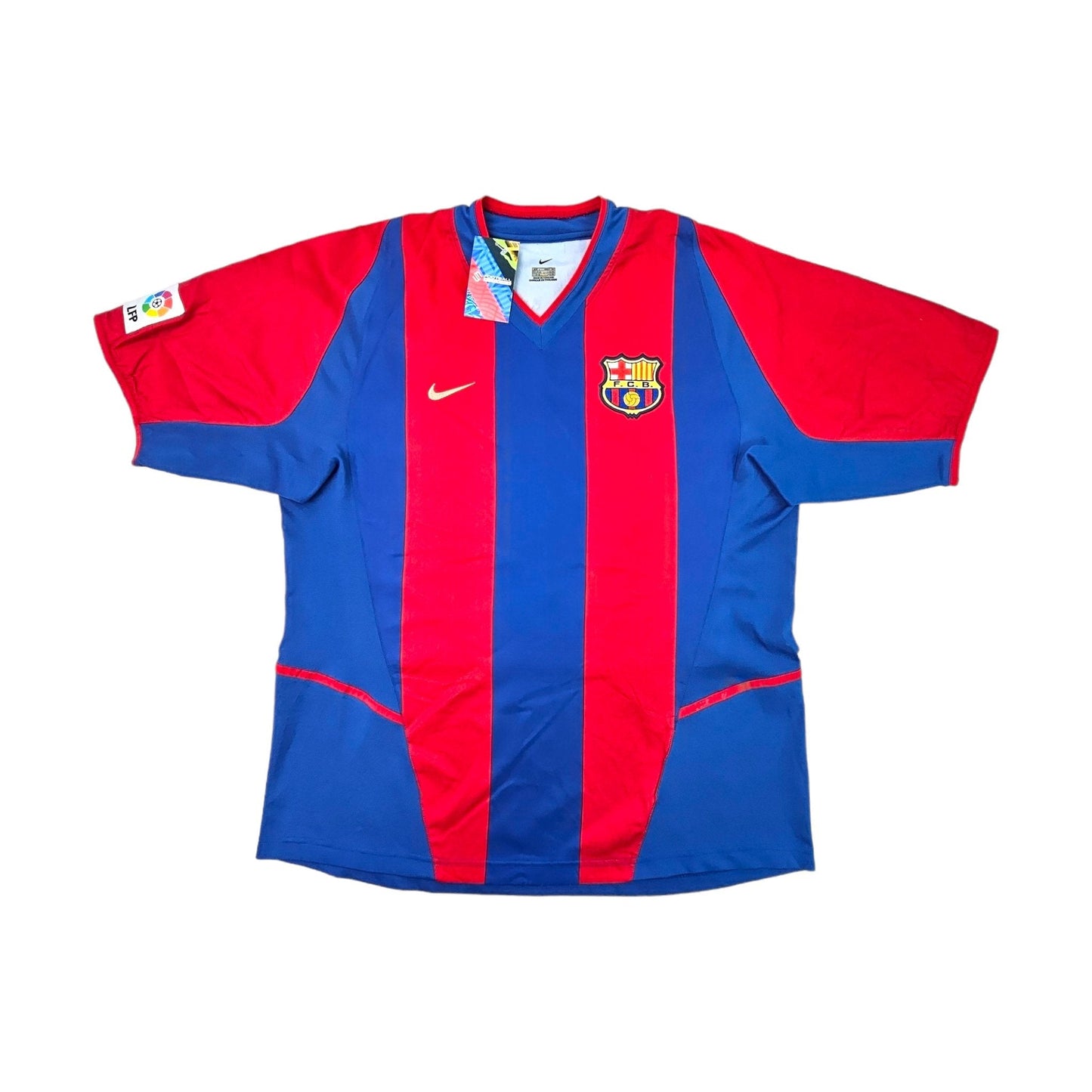 2002/03 Barcelona Home Football Shirt (L) Nike #9 Kluivert