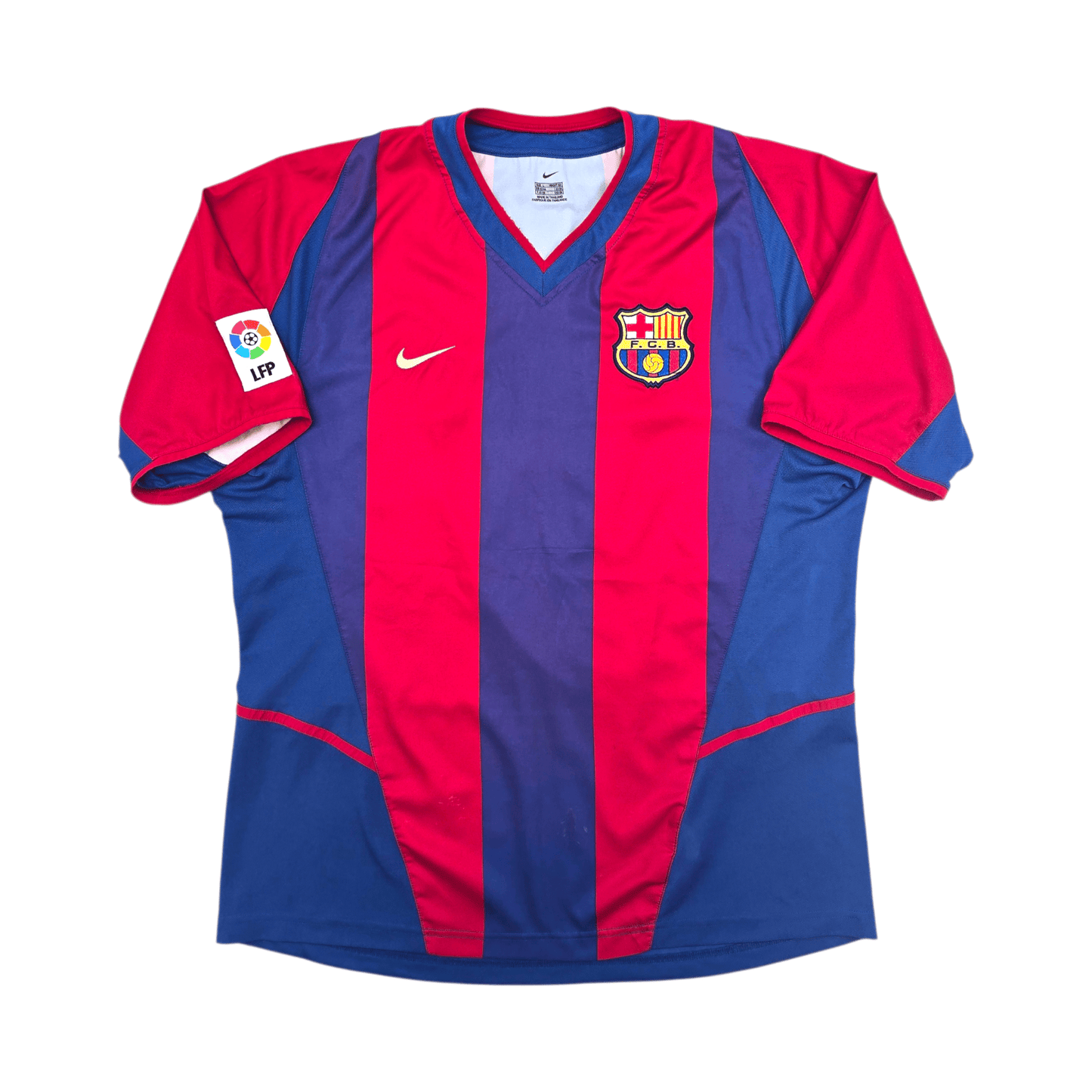 2002/03 Barcelona Home Football Shirt (L) Nike #9 Kluivert