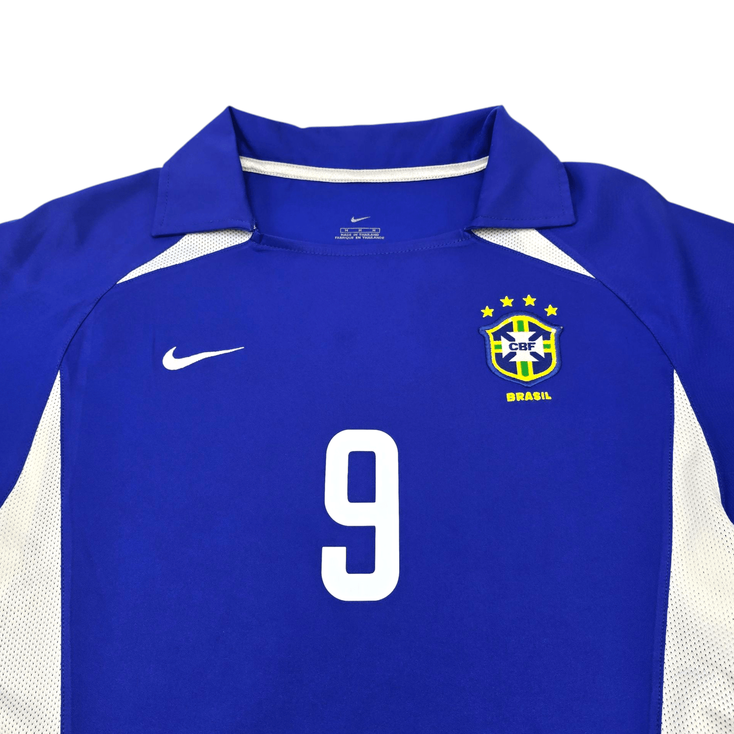2002/03 Brazil Away Football Shirt (M) Nike #9 Ronaldo