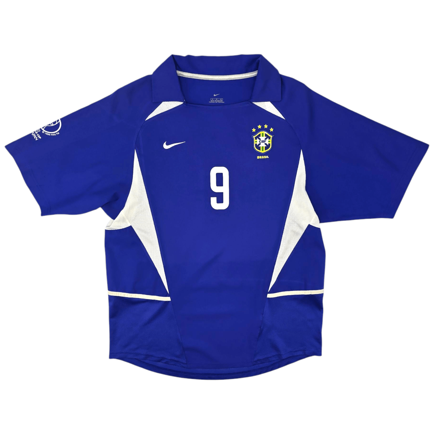 2002/03 Brazil Away Football Shirt (M) Nike #9 Ronaldo