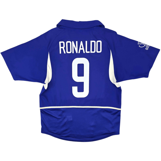 2002/03 Brazil Away Football Shirt (M) Nike #9 Ronaldo