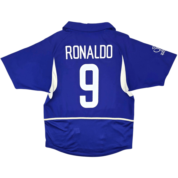 2002/03 Brazil Away Football Shirt (M) Nike #9 Ronaldo