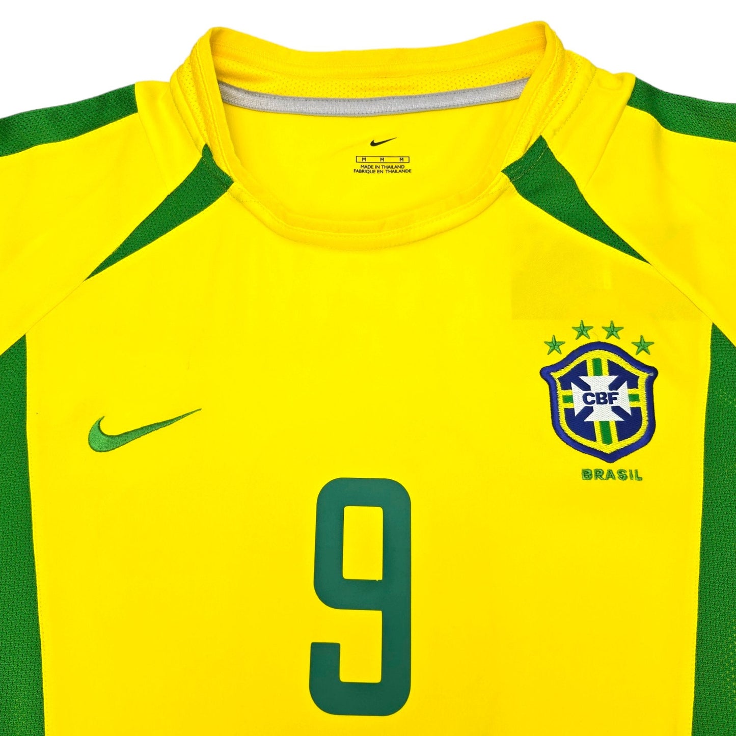 2002/03 Brazil Home Football Shirt (M) Nike #9 Ronaldo
