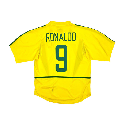 2002/03 Brazil Home Football Shirt (M) Nike #9 Ronaldo