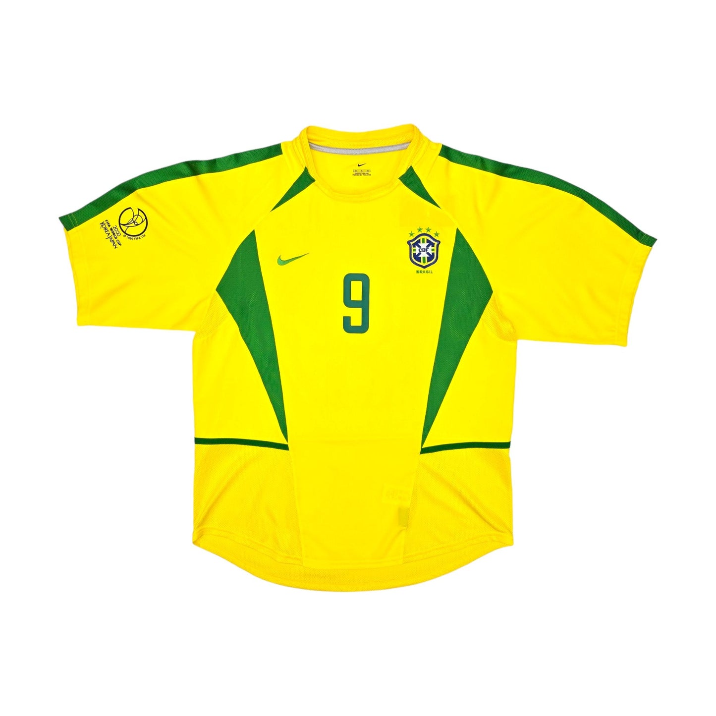 2002/03 Brazil Home Football Shirt (M) Nike #9 Ronaldo