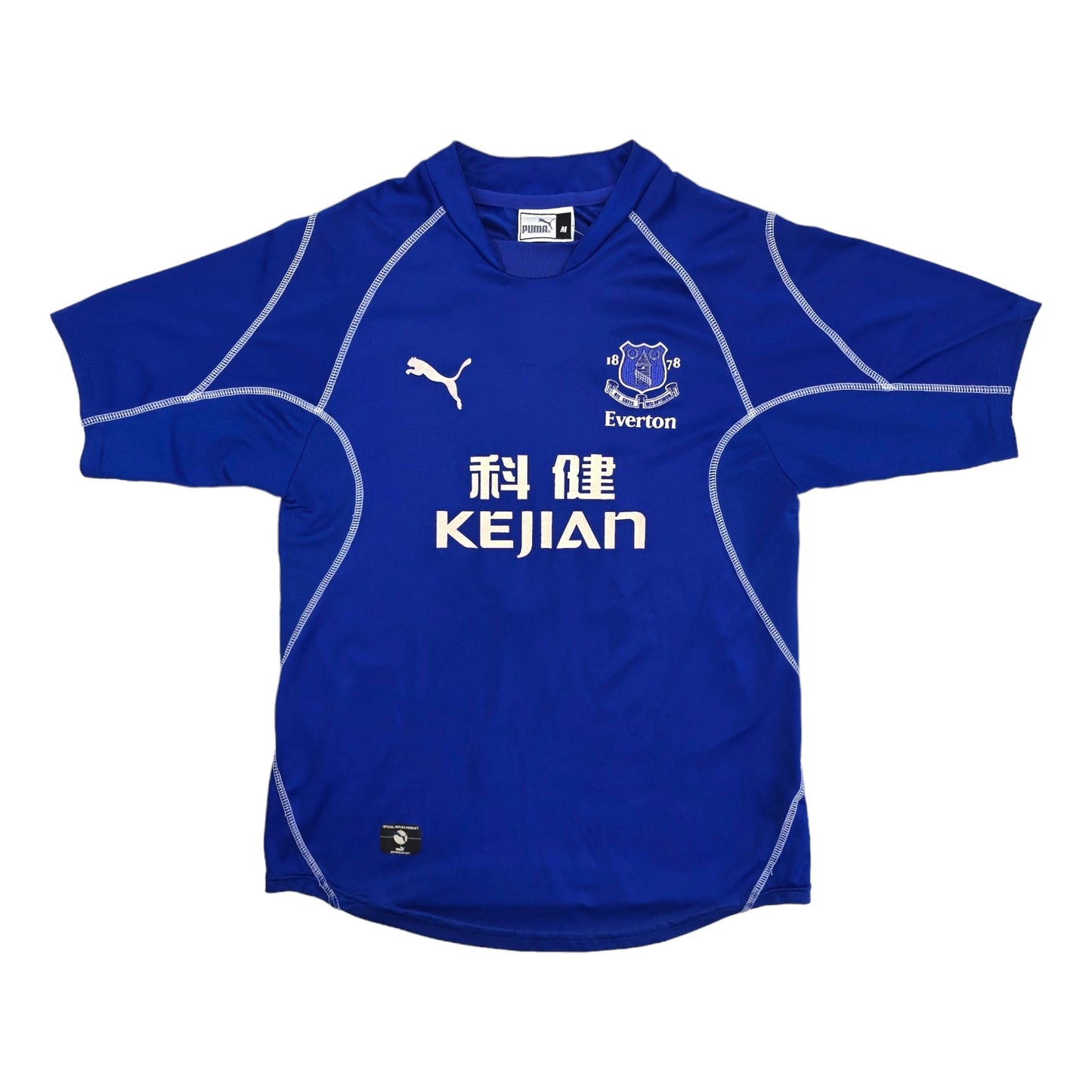 2002/03 Everton Home Football Shirt (M) Puma #18 Rooney