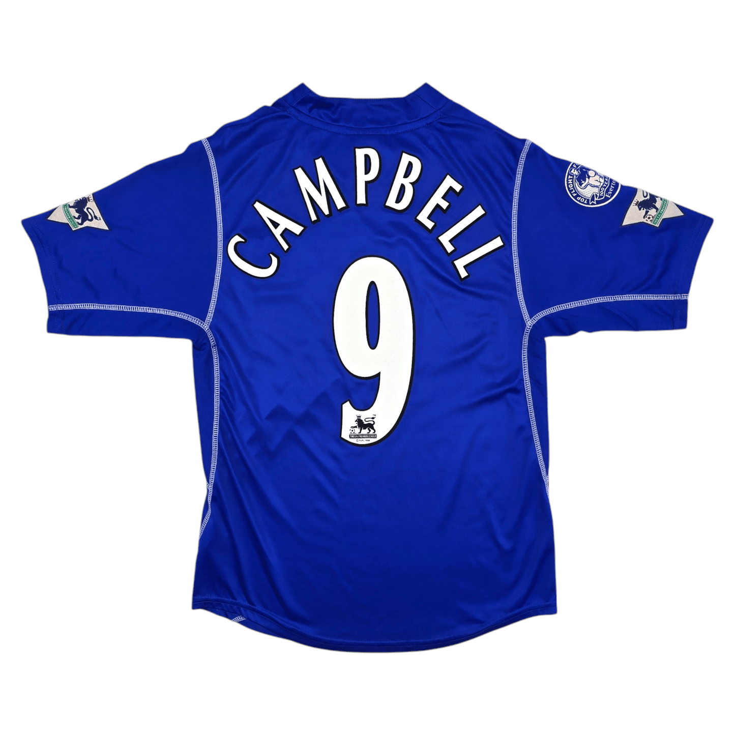 2002/03 Everton Home Football Shirt (M) Puma #9 Campbell