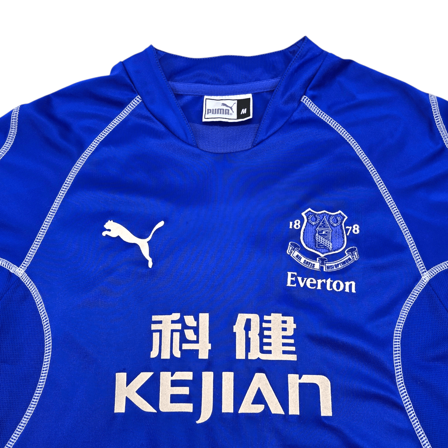 2002/03 Everton Home Football Shirt (M) Puma #9 Campbell