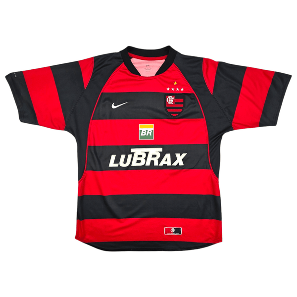 2002/03 Flamengo Home Football Shirt (M) Nike #10 (Felipe)