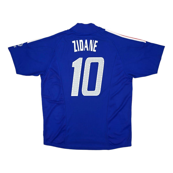 2002/03 France Home Football Shirt (L) Adidas #10 Zidane