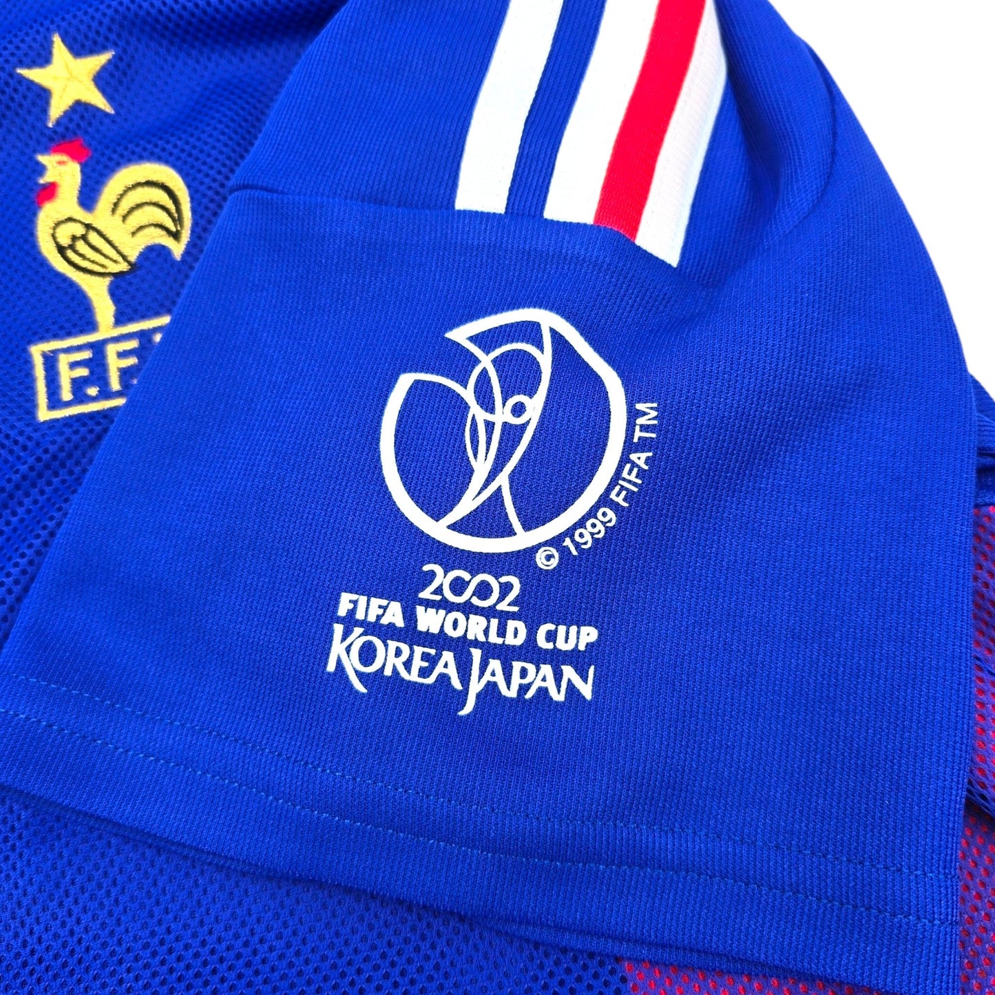 2002/03 France Home Football Shirt (L) Adidas #10 Zidane