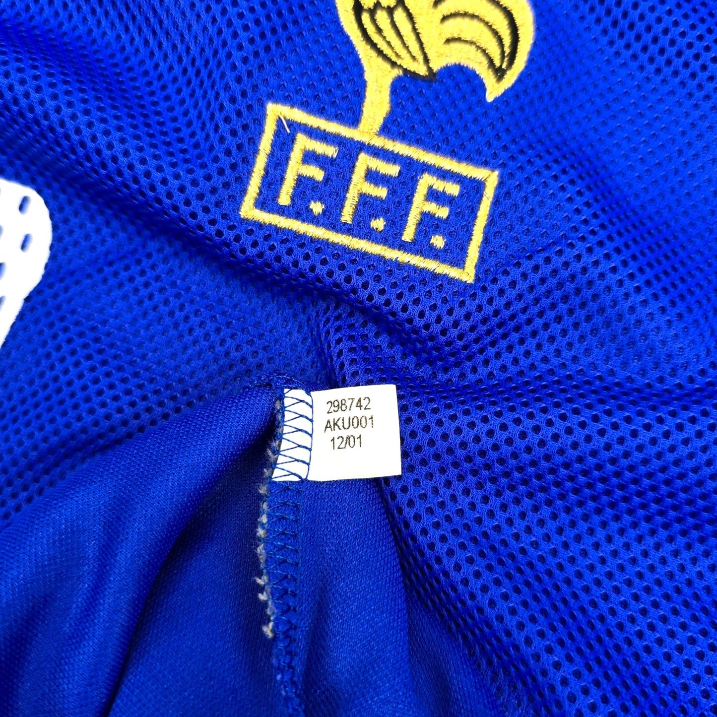 2002/03 France Home Football Shirt (L) Adidas #10 Zidane