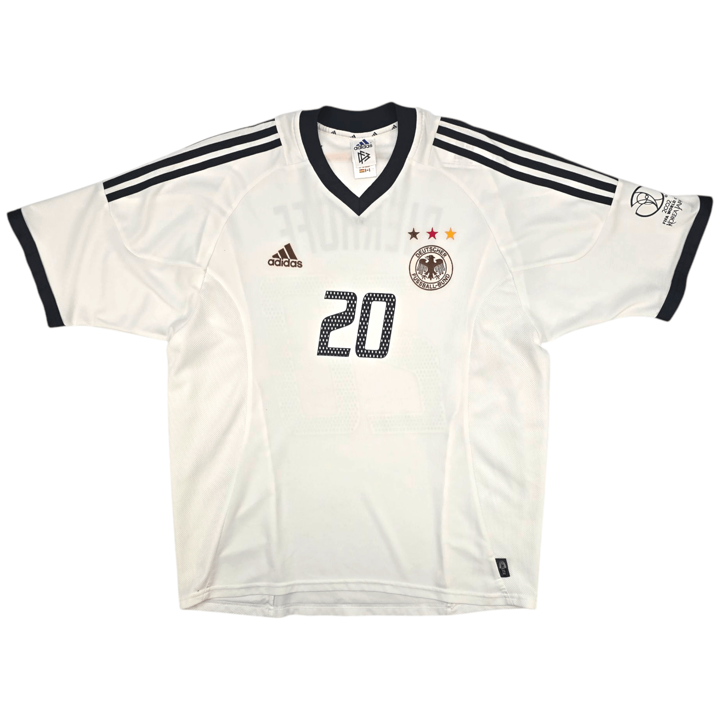 2002/03 Germany Home Football Shirt (L) Adidas #20 Bierhoff