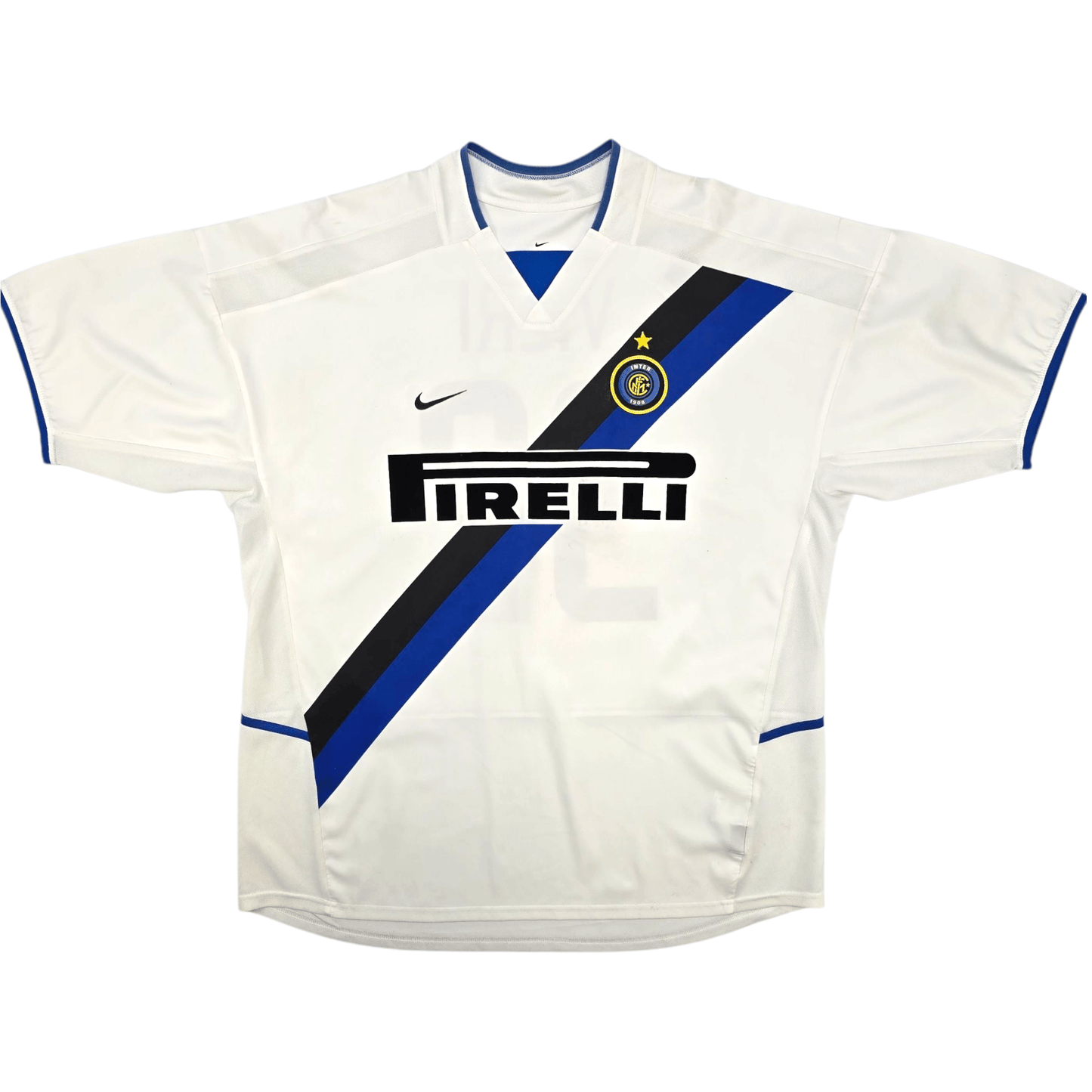 2002/03 Inter Milan Away Football Shirt (XL) Nike #32 Vieri