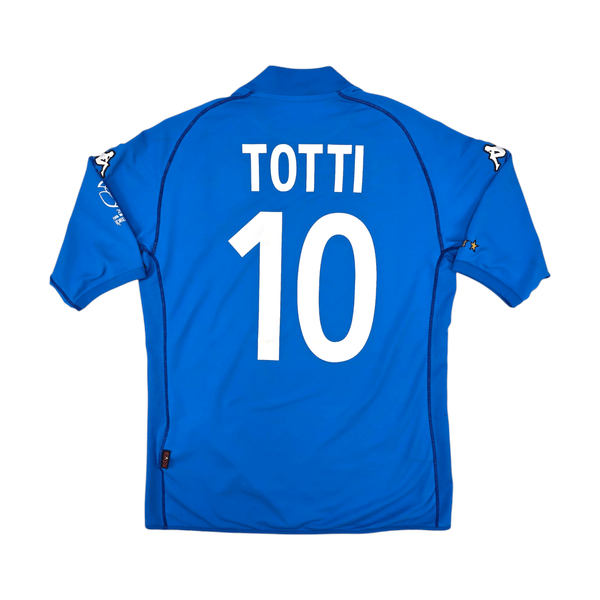 2002/03 Italy Home Football Shirt (L) Kappa #10 Totti
