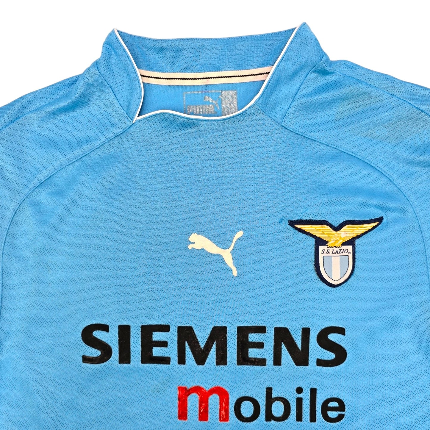 2002/03 Lazio Home Football Shirt (M) Puma #7 Claudio