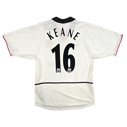 2002/03 Manchester United Away Football Shirt (M) Nike #16 Keane