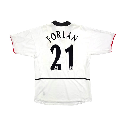 2002/03 Manchester United Away Football Shirt (M) Nike # 21 Forlan