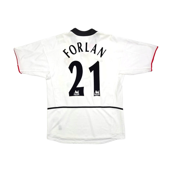 2002/03 Manchester United Away Football Shirt (M) Nike # 21 Forlan