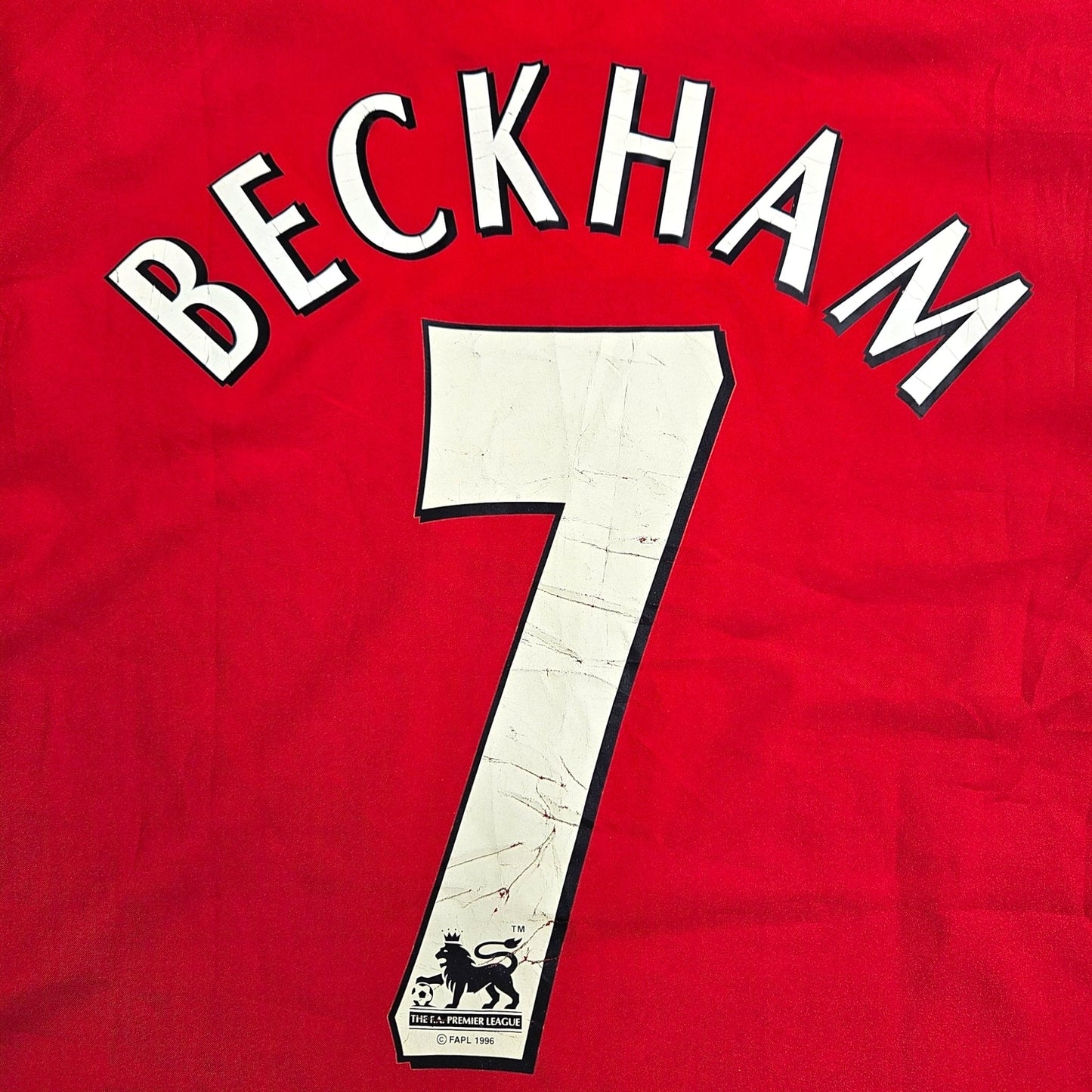 2002/03 Manchester United Home Football Shirt (S) Nike #7 Beckham