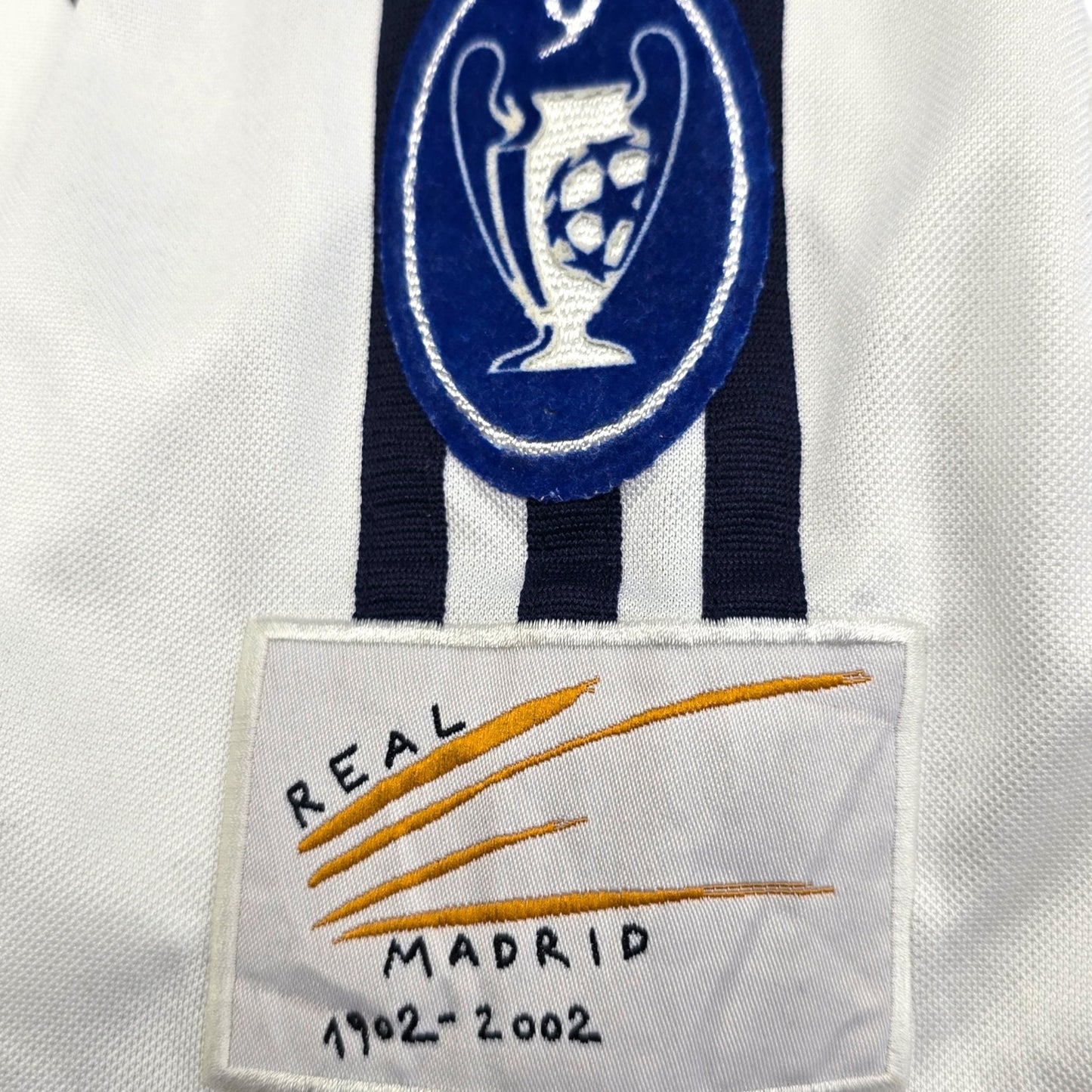 2002/03 Real Madrid Home Football Shirt (L) Adidas #11 Ronaldo (UCL)