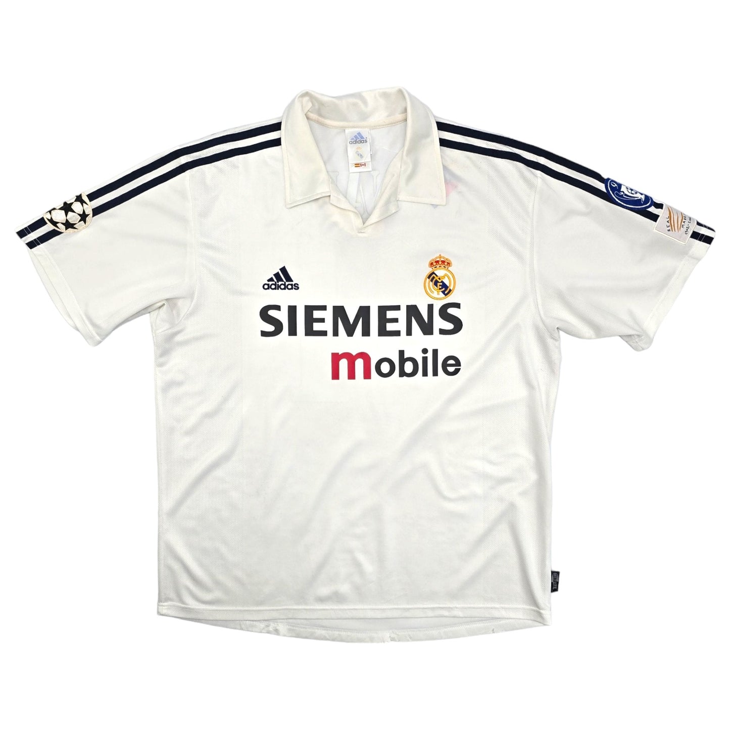 2002/03 Real Madrid Home Football Shirt (L) Adidas #11 Ronaldo (UCL)