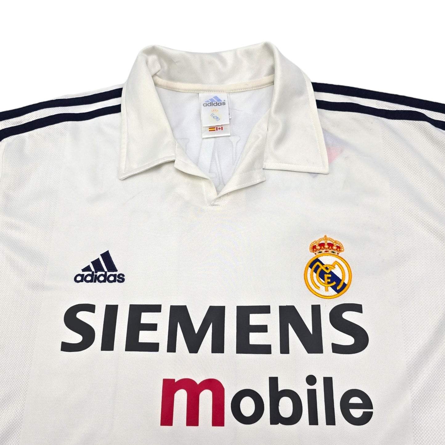2002/03 Real Madrid Home Football Shirt (L) Adidas #11 Ronaldo (UCL)