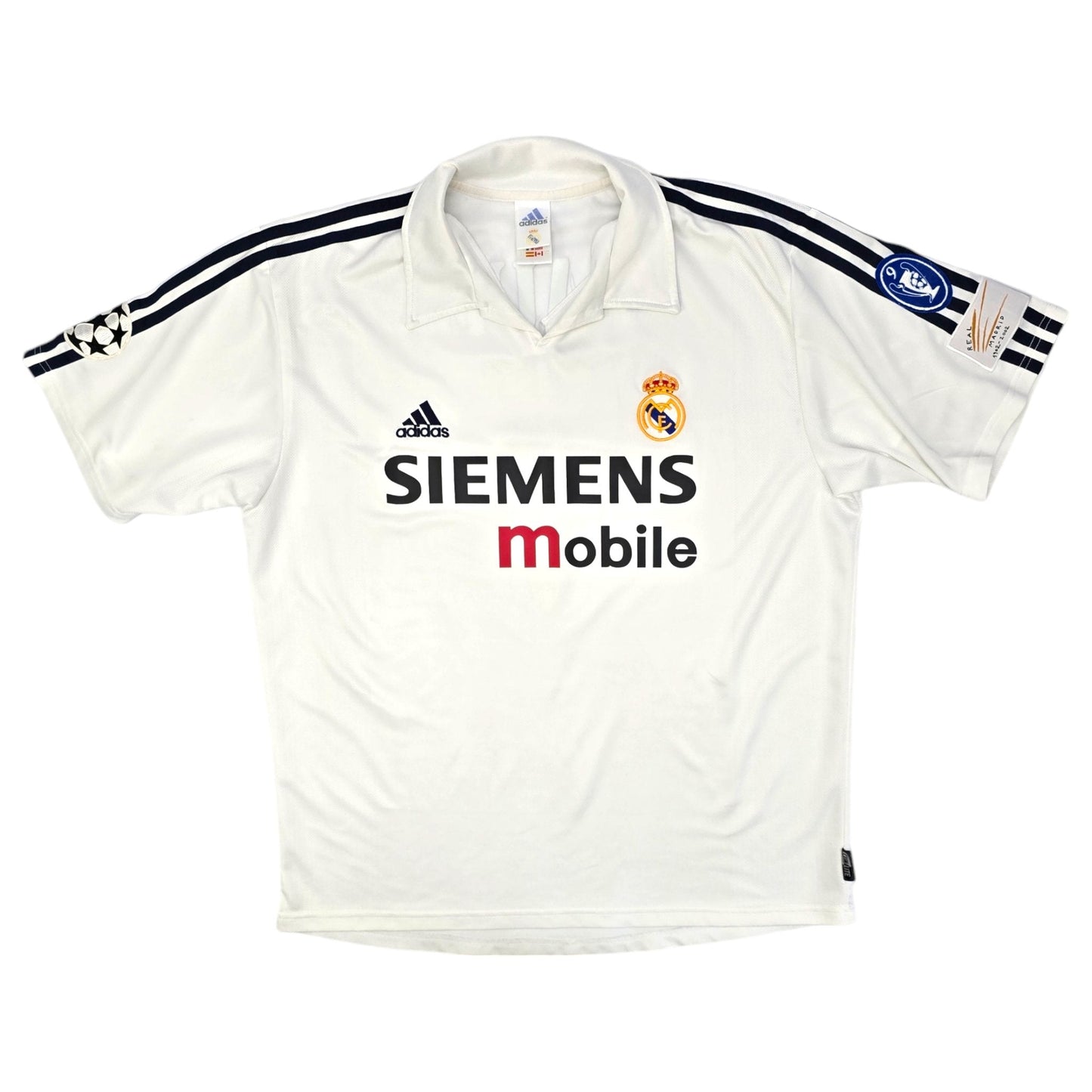 2002/03 Real Madrid Home Football Shirt (L) Adidas #7 Raul (UCL)