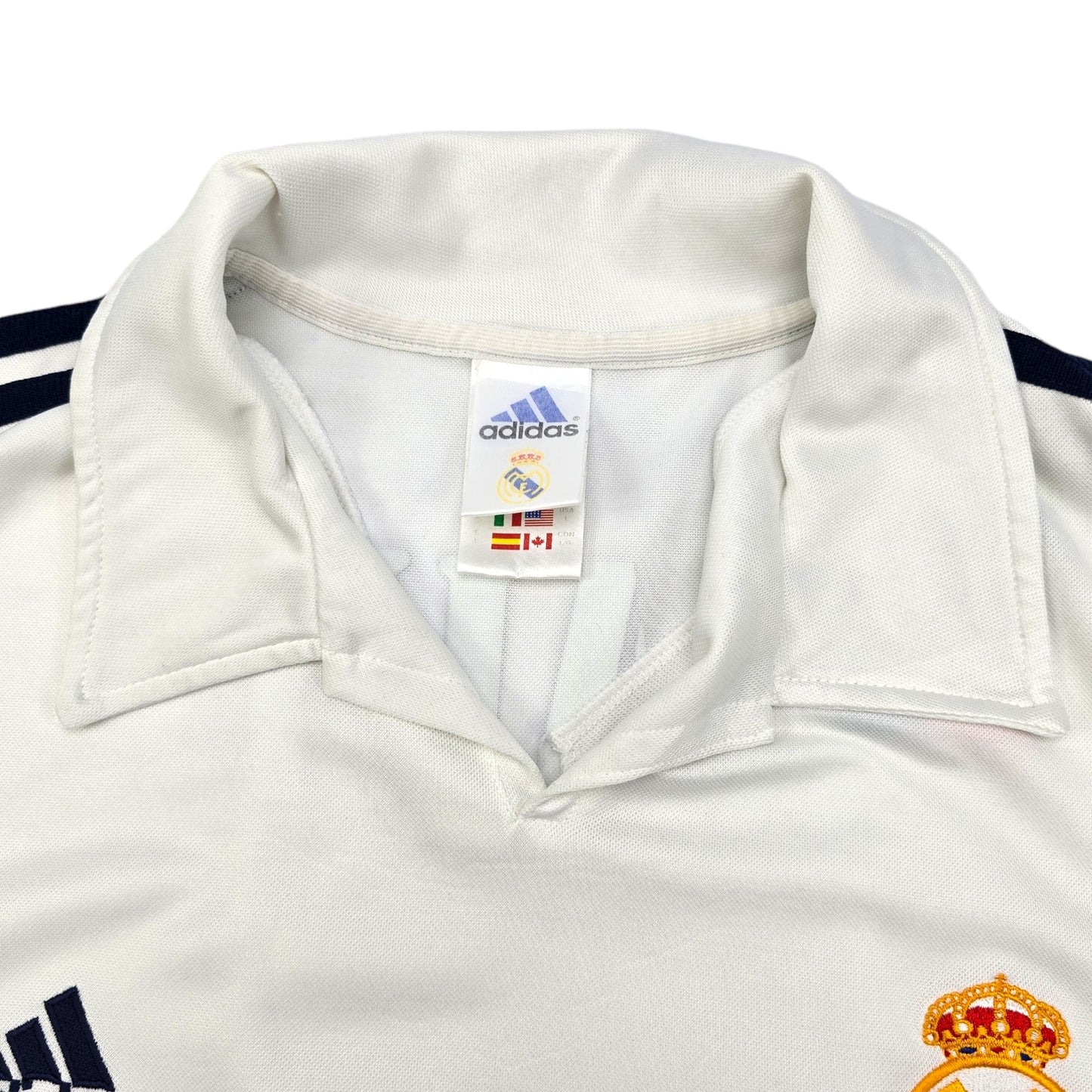 2002/03 Real Madrid Home Football Shirt (L) Adidas #7 Raul (UCL)