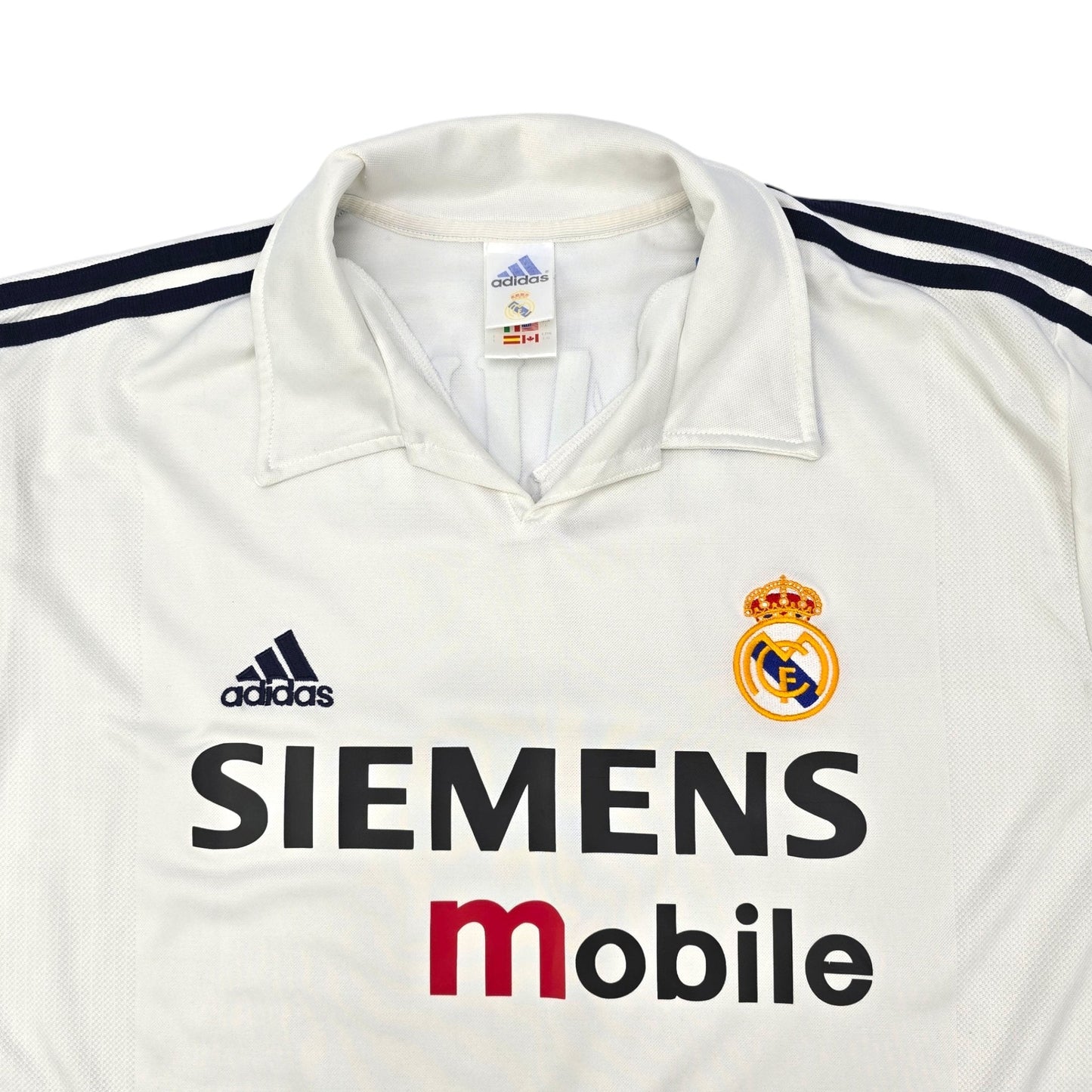 2002/03 Real Madrid Home Football Shirt (L) Adidas #7 Raul (UCL)