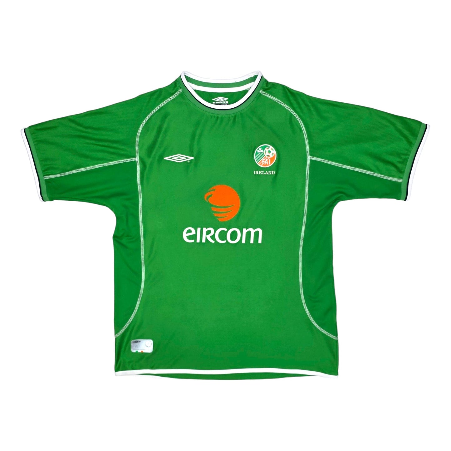 2002/03 Republic of Ireland Home Football Shirt (XL) Umbro
