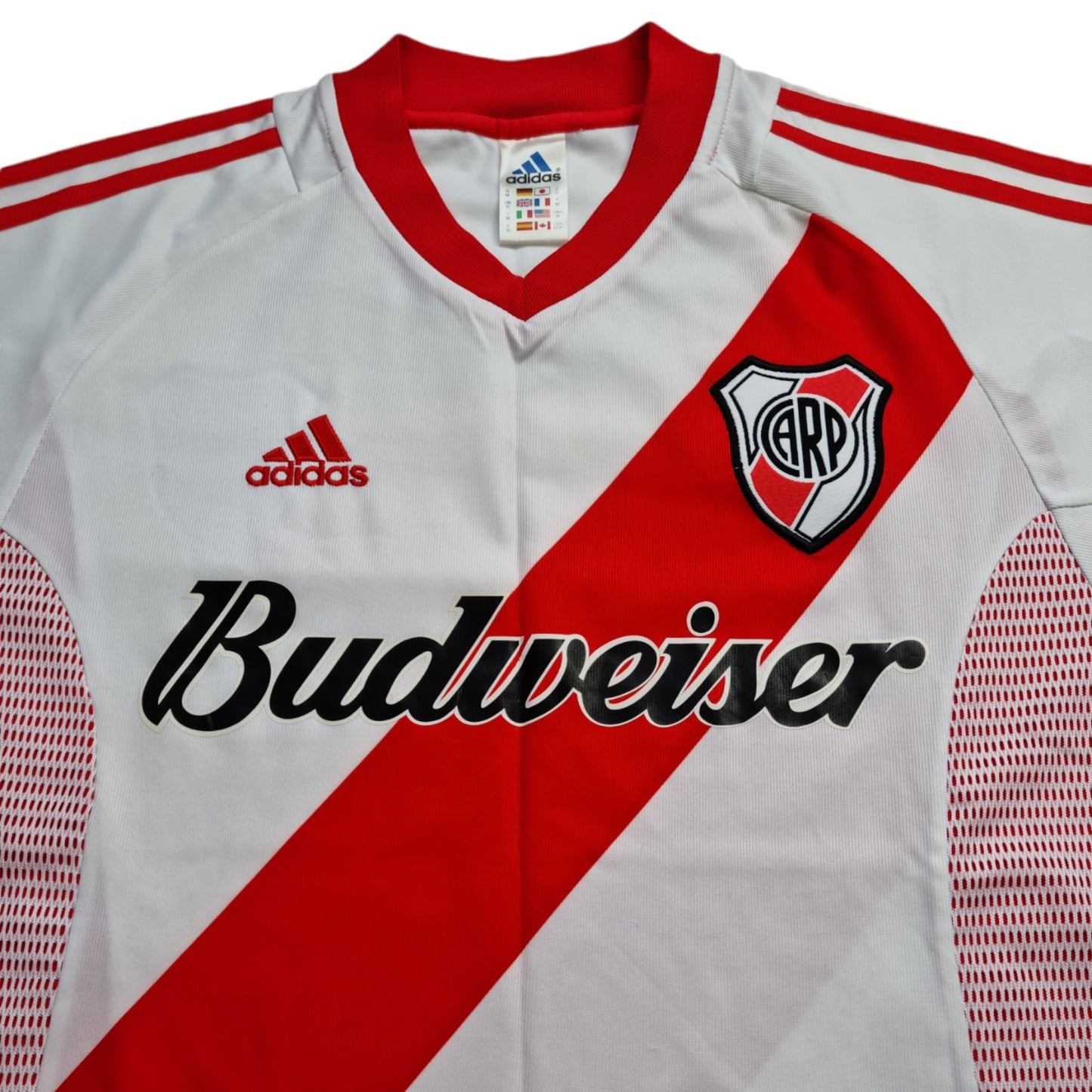 2002/03 River Plate Home Football Shirt (M) Adidas