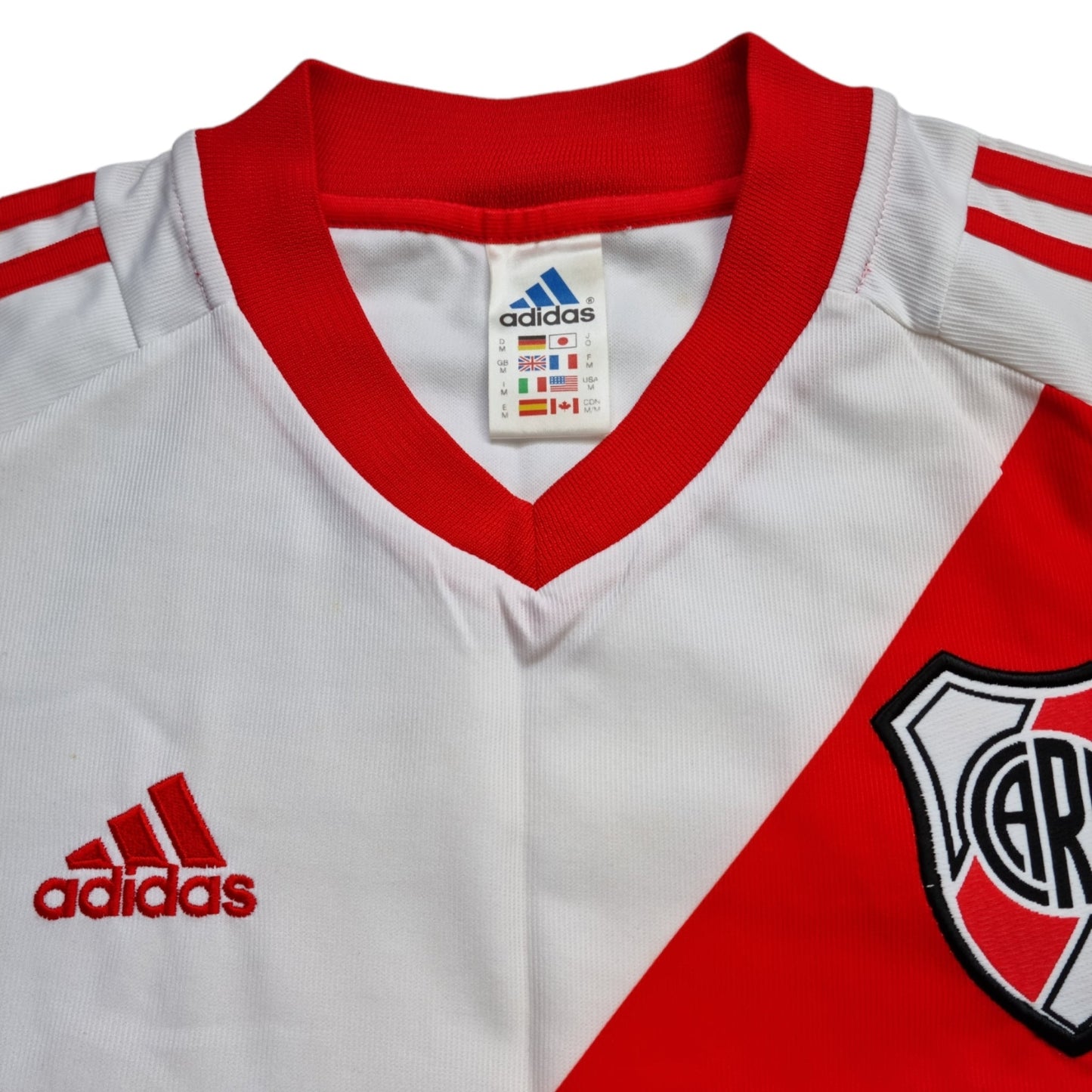 2002/03 River Plate Home Football Shirt (M) Adidas