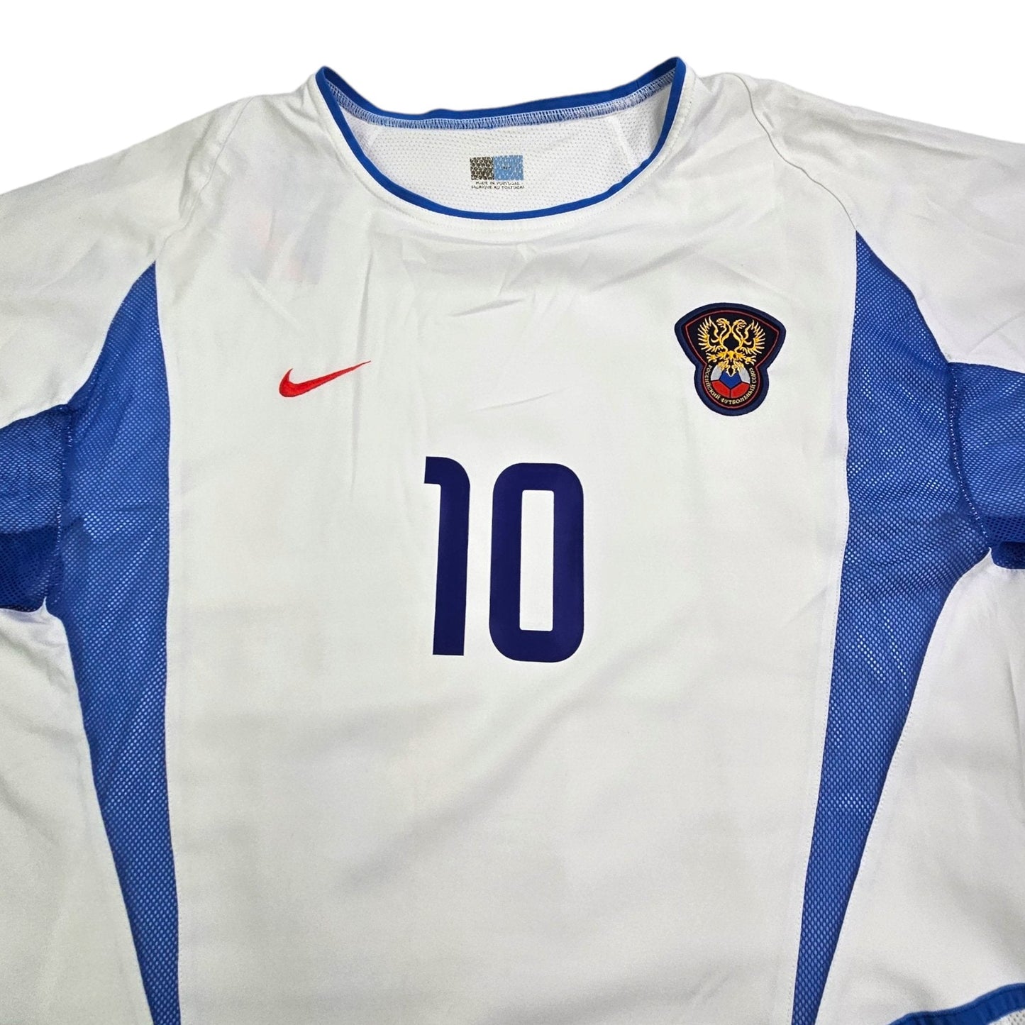 2002/03 Russia Home Football Shirt (M) Nike #10 Mostovoi (Player Version)