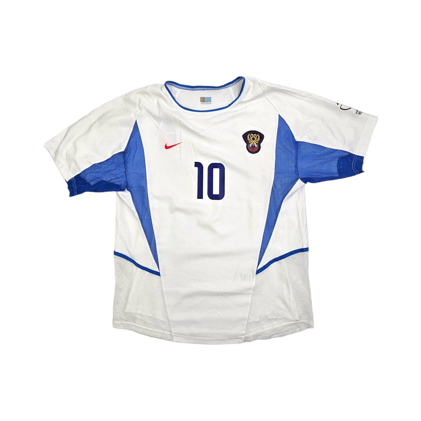 2002/03 Russia Home Football Shirt (M) Nike #10 Mostovoi (Player Version)