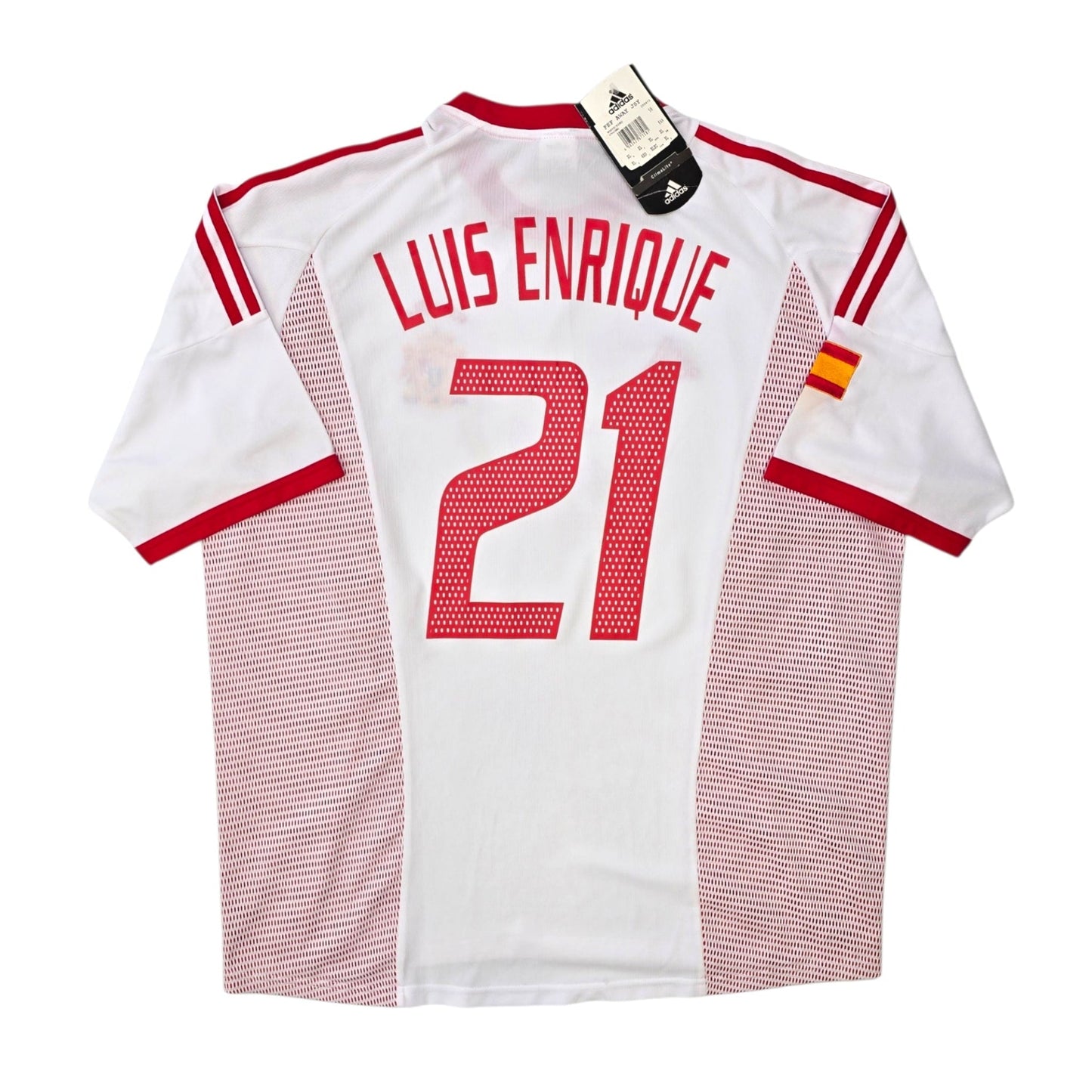 2002/03 Spain Away Football Shirt (XL) Adidas #21 Luis Enrique (BNWTs)