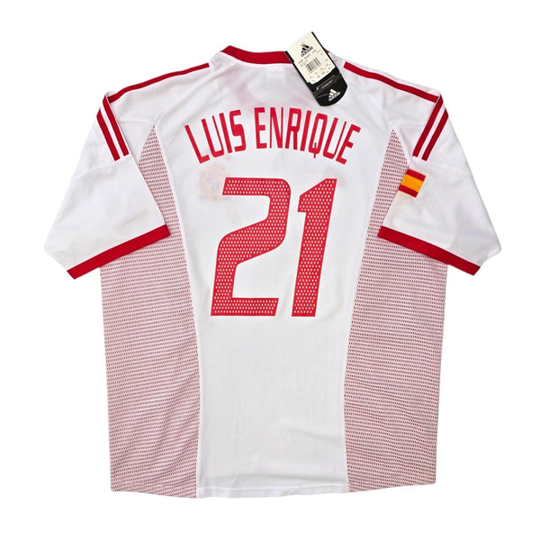 2002/03 Spain Away Football Shirt (XL) Adidas #21 Luis Enrique (BNWTs)