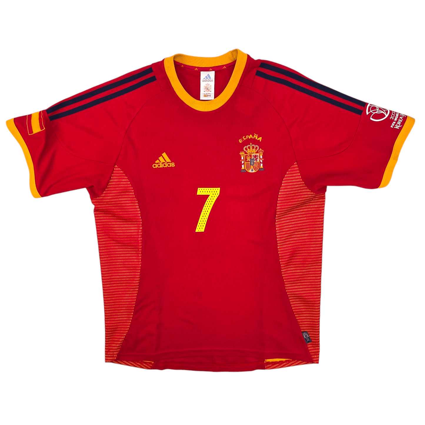 2002/03 Spain Home Football Shirt (L) Adidas #7 Raul