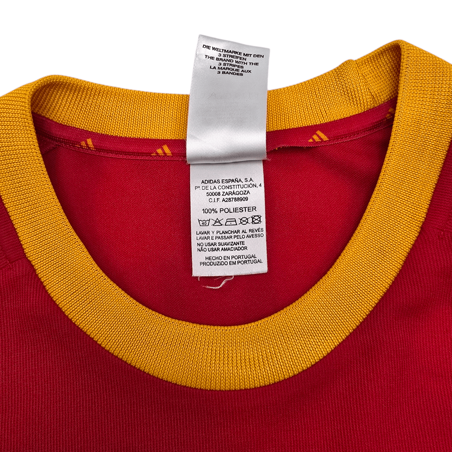 2002/03 Spain Home Football Shirt (L) Adidas #7 Raul