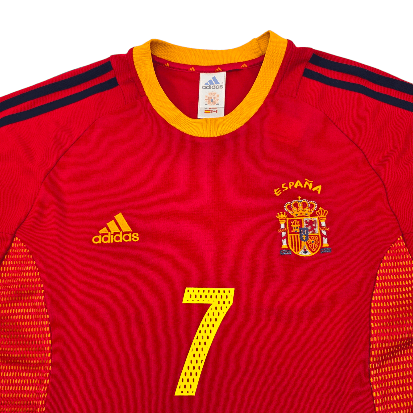 2002/03 Spain Home Football Shirt (L) Adidas #7 Raul